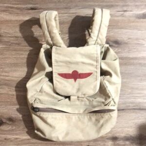Vintage 1980’s BANANA REPUBLIC Army Canvas Backpack RARE, Made in Israel